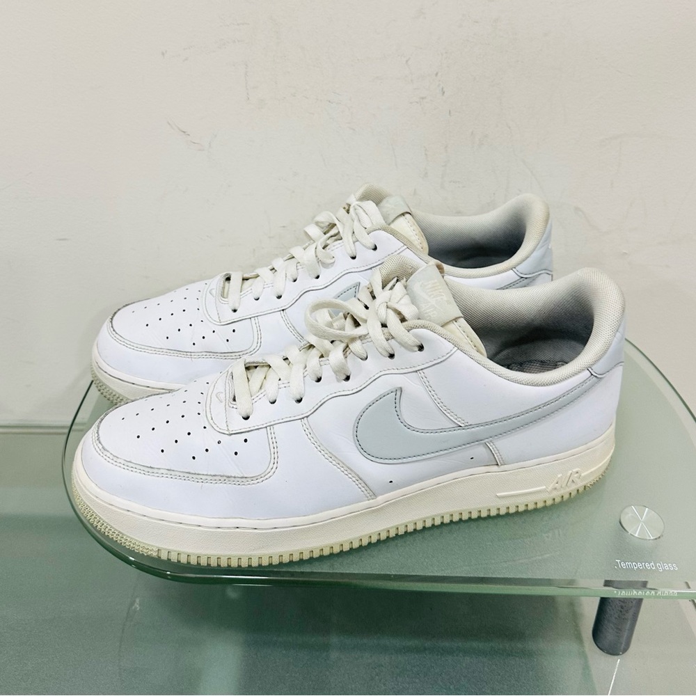 Nike Air Force 1 '07 Men’s Sz 14 Shoes White Pure Platinum DC2911-100 Authentic - Picture 2 of 9
